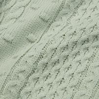 ベビーザらス限定　RAT-A-TATR ラッタッター ケーブルニット(グリーン&times;80cm)