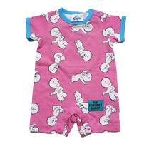 【Welcome to the Universe Baby &times; chimajiro0730さん】 キャスパー 半袖スタイ付きロンパース ピンク&times;80cm