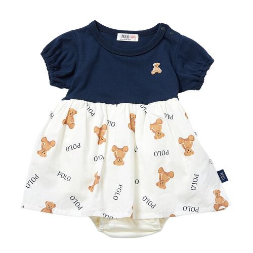 POLO BCS ギャザースカートロンパース ネイビー&times;80cm  ベビーザらス限定