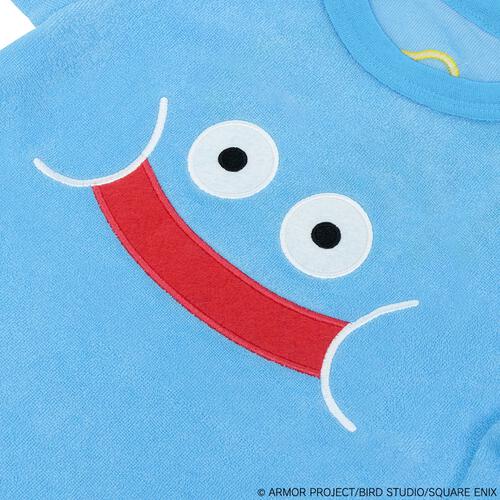 ドラクエベビー＆キッズ パイル半袖ボディスーツ キングスライム ブルー×80cm