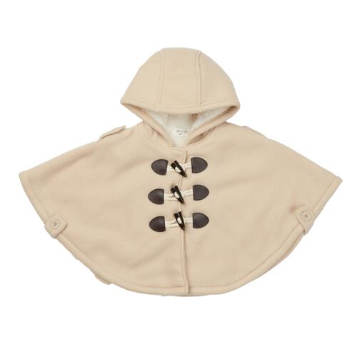 ベビーザらス限定　RAT-A-TATR ラッタッター 裏ボア ポンチョ(ベージュ×100cm)