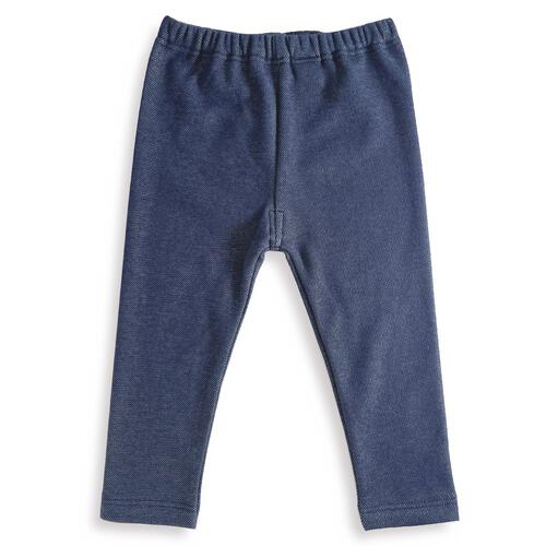 COJIKA 10分丈デイリーパンツ 裏シャギー デニムニット ネイビー×90cm ベビーザらス限定