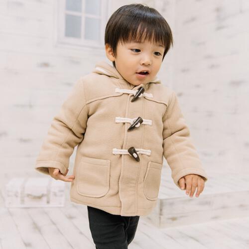 RAT-A-TATR ラッタッター ダッフルコート 中綿 無地 ベージュ×95cm