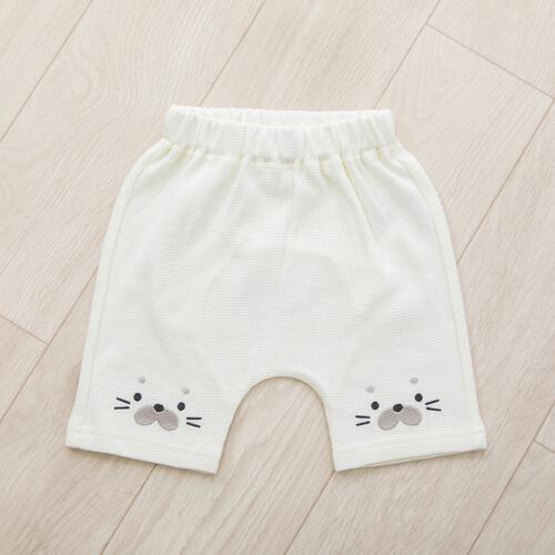 モンキーパンツ ワッフル アザラシ ナチュラル&times;90cm