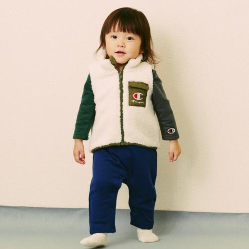 Champion チャンピオン ボアベスト ナチュラル×90cmベビーザらス限定