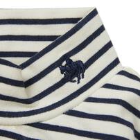 POLO BCS 長袖ボーダーＴシャツ ネイビー&times;80cmベビーザらス限定