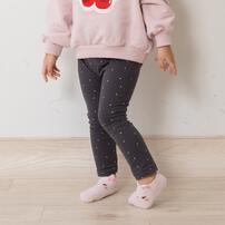 ベビーザらス限定　COJIKA 10分丈デイリーパンツ ドット柄 ベア天竺(ブラック×95ｃｍ)