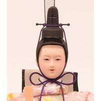 【雛人形】ケース飾り 親王飾り「桜扇木目アクリル」 (322589)ひな人形 ひな祭り お雛様 コンパクト おしゃれ 収納飾り【メーカー直送】