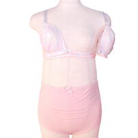 チュールフロントオープンブラ＆ショーツ（ピンク×M） ベビーザらス限定