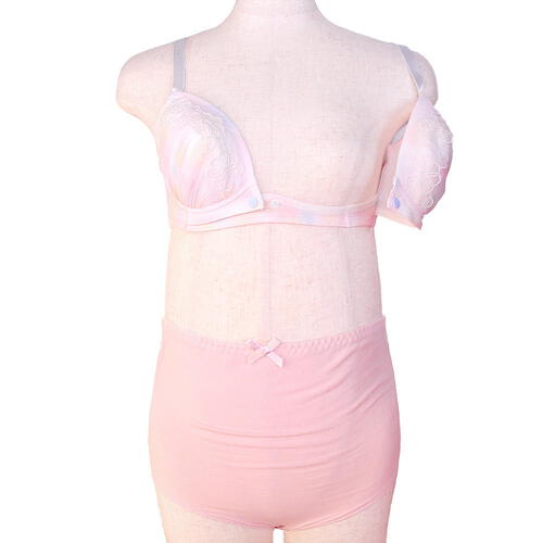 チュールフロントオープンブラ＆ショーツ（ピンク×M） ベビーザらス限定
