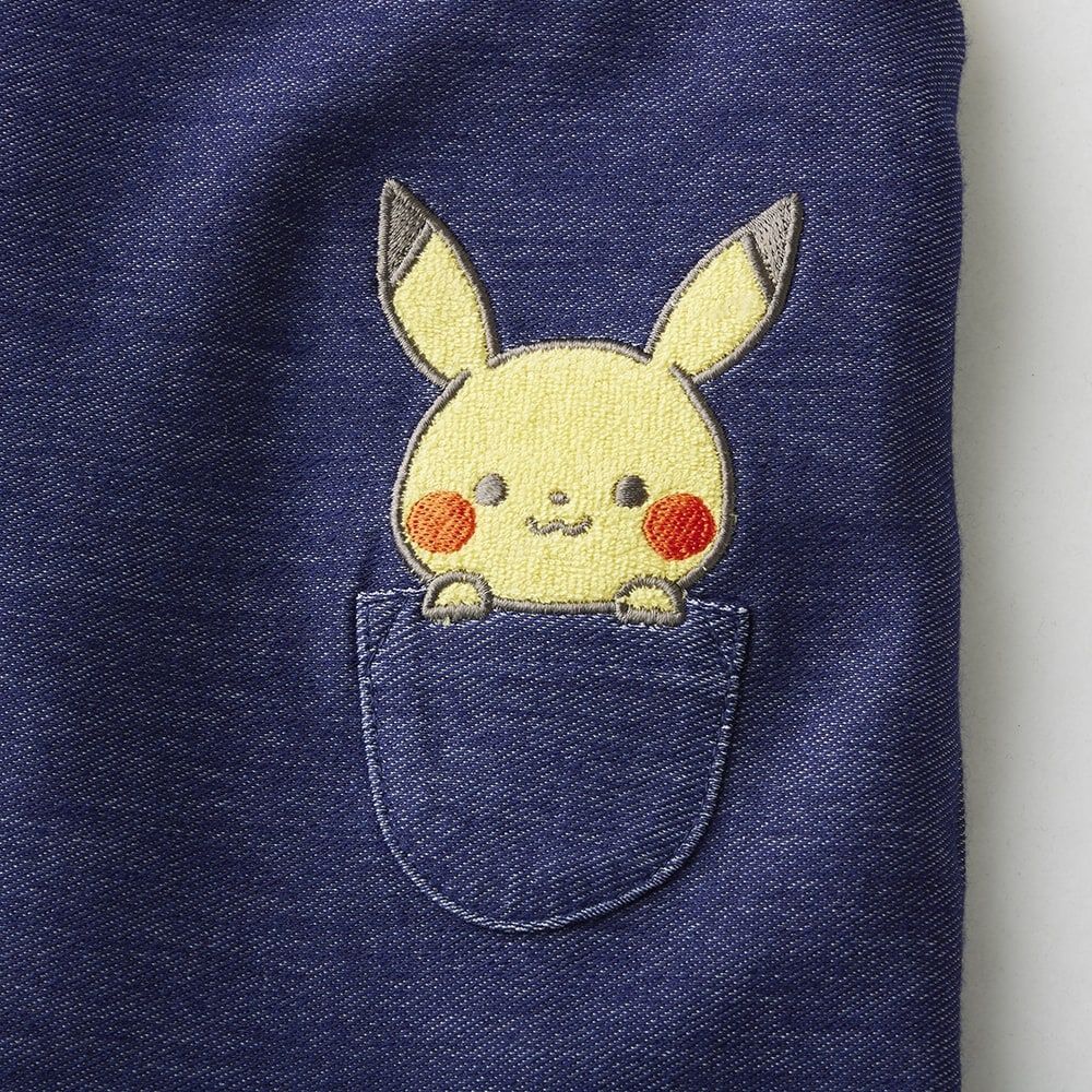 monpoke モンポケ サロペット風ロンパース(ネイビー×70cm