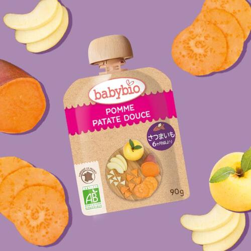 babybio ベビービオ ベビースムージー4種セット アップル・スイートポテト アップル・キャロット アップル・オレンジ・バナナ アップル・ストロベリー・バニラ【有機食材 ベビースムージー 離乳食 ベビーフード】【6カ月～】