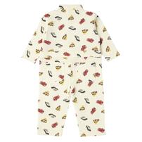 【TOMICA kie_158さんプロデュース】TOMICA トミカ つなぎ オーバーオール ホワイト×100cm