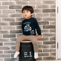 BUDDYLEE 長袖トレーナー ガーゼ裏毛 カブ ポケット付き ネイビー×90cm ベビーザらス限定