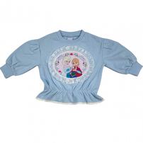 【Sophitica × tsumashi1118さん】Disney アナと雪の女王 裏毛トレーナー ブルー×100cm ベビーザらス限定