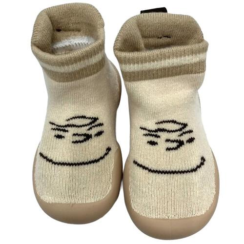 PEANUTS ソックスシューズ チャーリーブラウン ベージュ&times;11.0cm ベビーザらス限定