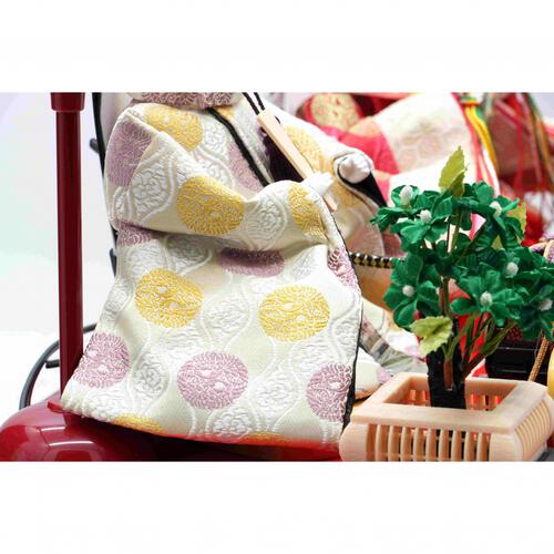 【雛人形】ケース飾り 親王飾り「舞桜刺繍アクリル」 (322027)ひな人形 ひな祭り お雛様 おしゃれ【メーカー直送】