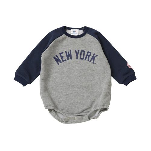MLB ラグランボディスーツ ヤンキース グレー×70cm ベビーザらス限定
