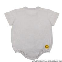 ドラクエベビー＆キッズ サガラ刺繍半袖ボディスーツ メタルスライム グレー&times;70cm