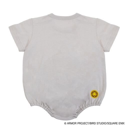 ドラクエベビー＆キッズ サガラ刺繍半袖ボディスーツ メタルスライム グレー&times;70cm