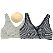 マタニティハーフトップ 2枚組(グレー&times;L-LL) ベビーザらス限定