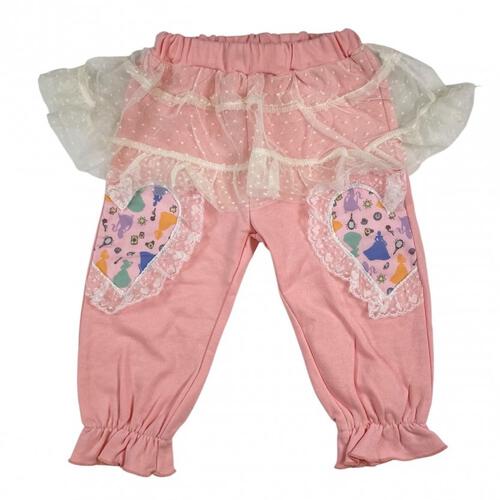 【Sophitica × tsumashi1118さん】Disney プリンセス 裏毛チュールパンツ ピンク×100cm ベビーザらス限定