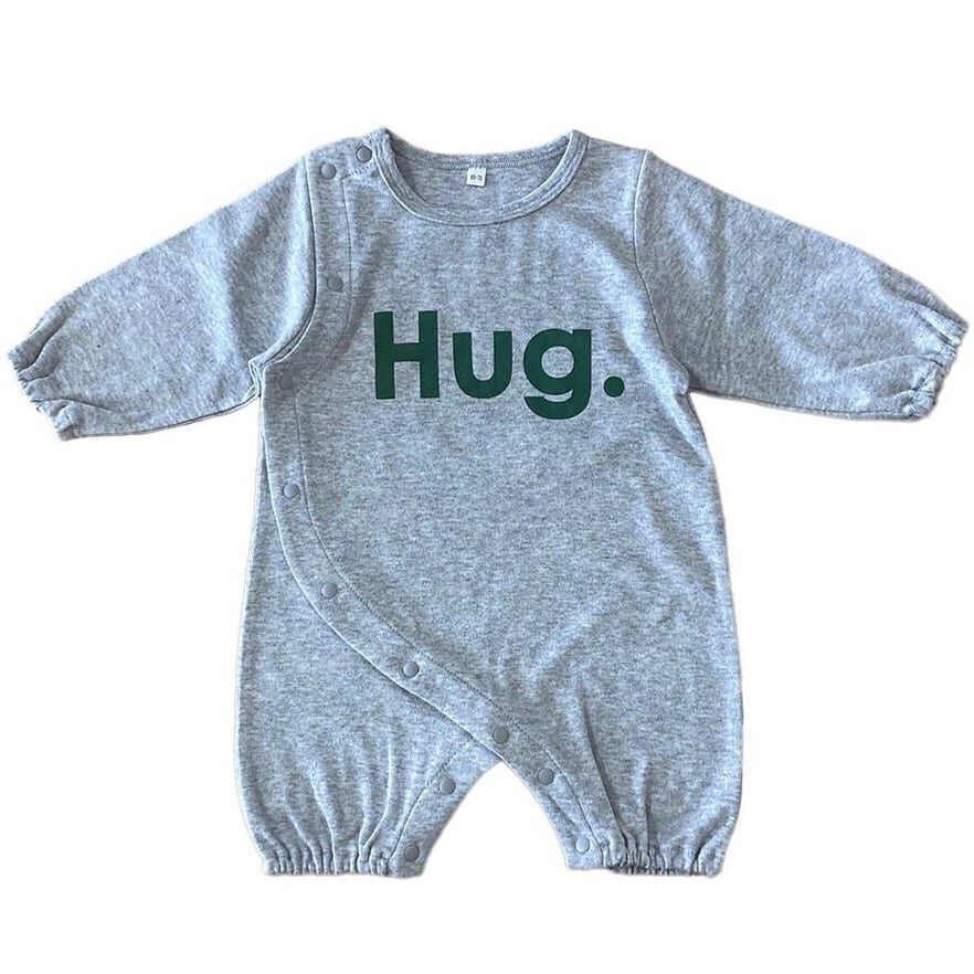 お手入れらくちんロンパース Hug(グレー×60-70cm) ベビーザらス限定