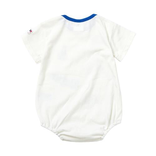 MLB ワッペン半袖ボディスーツ  ドジャース オフホワイト&times;80cm  ベビーザらス限定