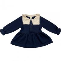 sophitica 裏毛セーラー襟トレーナー ネイビー×90cm