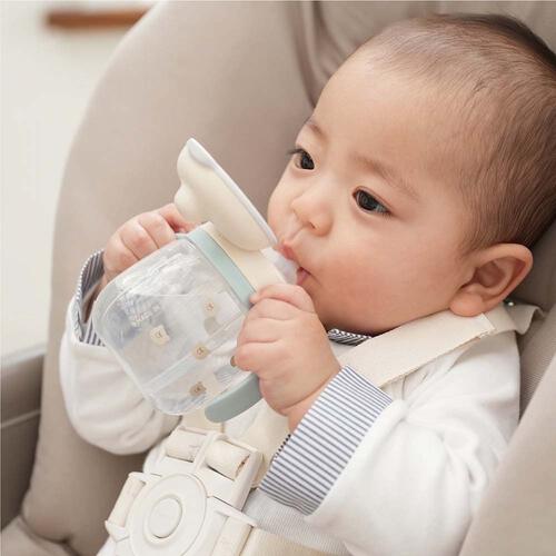 Combi コンビ ラクマグ はじめてストロー 240ml Q (もくば) 4カ月頃から
