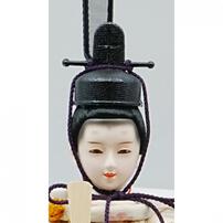 【雛人形】ケース親王飾り「透かし麻の葉木目調半円アクリル」（322656）