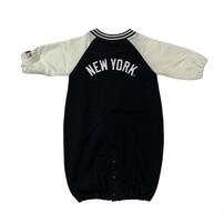 MLB スタジャン風ドレスオール ヤンキース ブラック×50-70cm