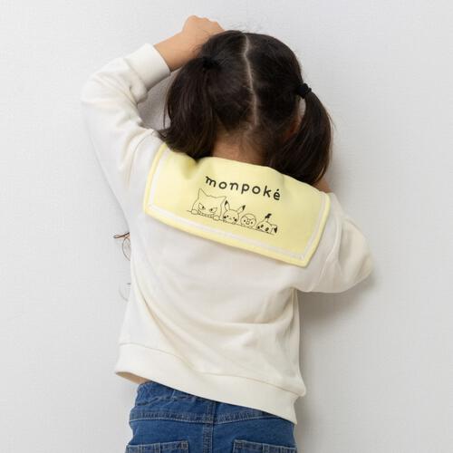 monpoke モンポケ トレーナー 衿付き ピカチュウ ナチュラル&times;110cm