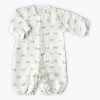 バンブーガーゼ 兼用ドレス リボン柄(リボン×50-70)