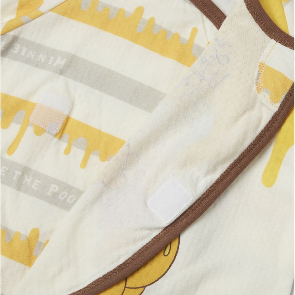 Disney ディズニー 長袖前開きロンパース おしり顔 くまのプーさん