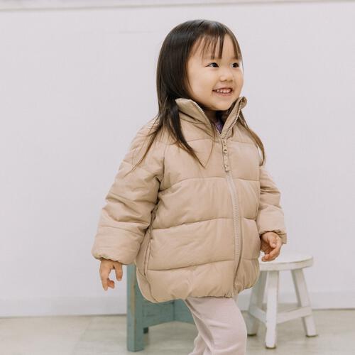 RAT-A-TATR ラッタッター 中綿 ジャケット ベージュ×100cm