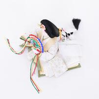 【雛人形】親王飾り 円形市松アレンジフラワー