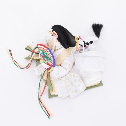 【雛人形】親王飾り 円形市松アレンジフラワー