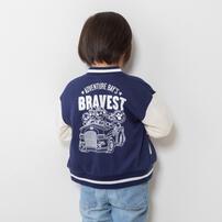 ベビーザらス限定　パウ･パトロール 裏毛スタジャン(ネイビー&times;120cm)