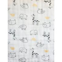 モスリンガーゼハンカチ 3枚組 アニマル×さんかく×雲 ベビーザらス限定