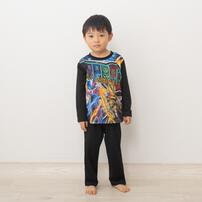仮面ライダーゼッツ 光る2トップスパジャマ ブラック&times;100cm  ベビーザらス限定