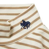 POLO BCS 長袖ボーダーＴシャツ ブラウン&times;80cmベビーザらス限定