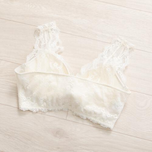 Petit jouet for Maternity プティジュエット マタニティブラトップ ストレッチレース アイボリー×L MU