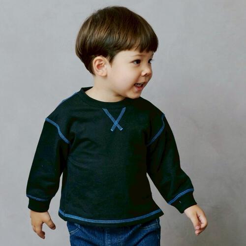 sophitica ミニ裏毛 デイリートレーナー ブラック×90cm