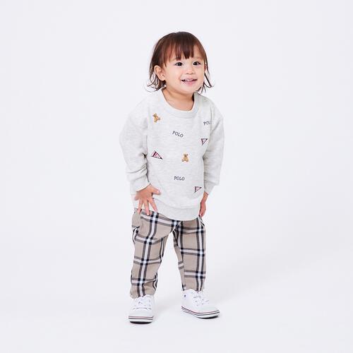 POLO BCS フラッグ刺繍トレーナー アイボリー×80cm ベビーザらス限定