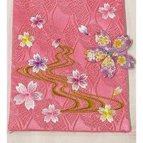 【雛人形】［QRコード申込式］ 名前旗 刺繍 「ピンク」 高さ57cm 大 (351840) 女の子 台付き 桜 生年月日 トイザらス・ベビーザらス限定