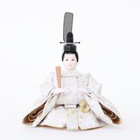 【雛人形】親王飾り 円形市松アレンジフラワー