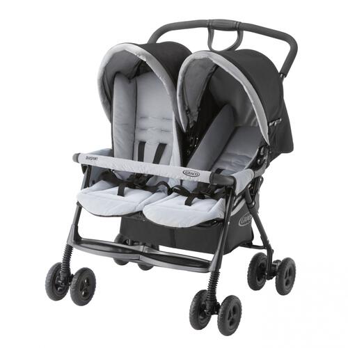 GRACO デュオスポーツ (ジェミニブラック) ベビーカー 2人乗り 双子 1カ月～3歳頃対応