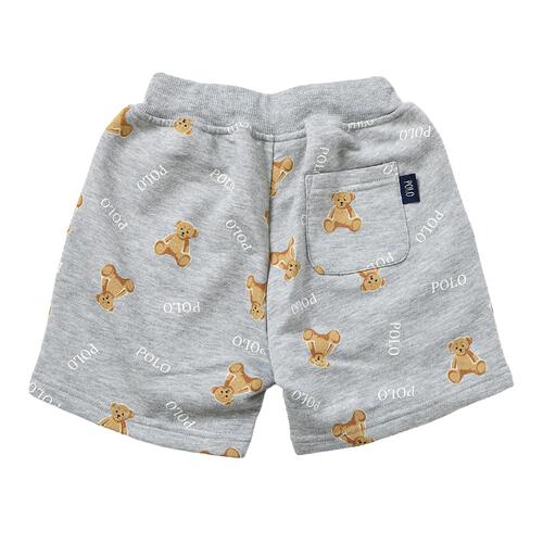 POLO BCS 裏毛総柄ハーフパンツ グレー&times;80cm ベビーザらス限定 赤ちゃん 出産準備 出産祝い ベビー服 子供服