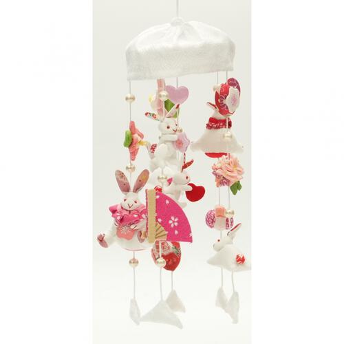 【雛人形】つるし飾り 小 ミニ 高さ34cm 白うさぎ (351950)つるし飾り ひな人形 ひな祭り トイザらス・ベビーザらス限定【メーカー直送】